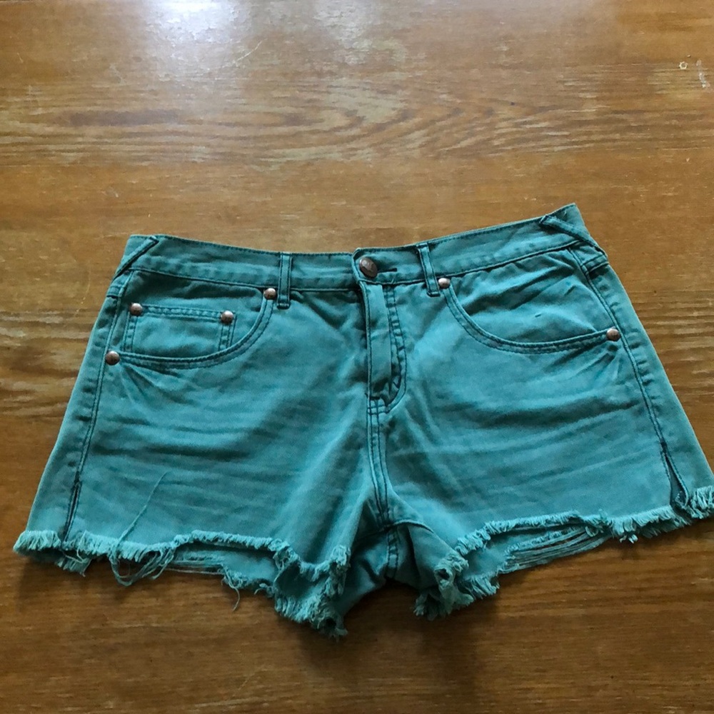 Free People shorts.